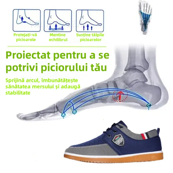 🔥 Durată limitată 50% reducere (ultima zi) - ⏰ Pantofi comozi din pânză - Ameliorează durerile de picioare și spate - Design ergonomic