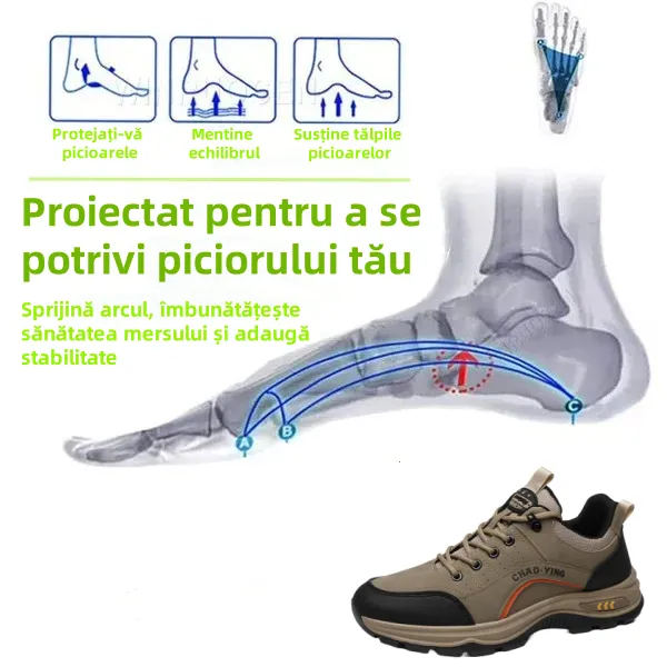[⏰Timp limitat 50% reducere - de neratat] Pantofi ortopedici cu design ergonomic - piele de inalta calitate + cusaturi de mana 👞