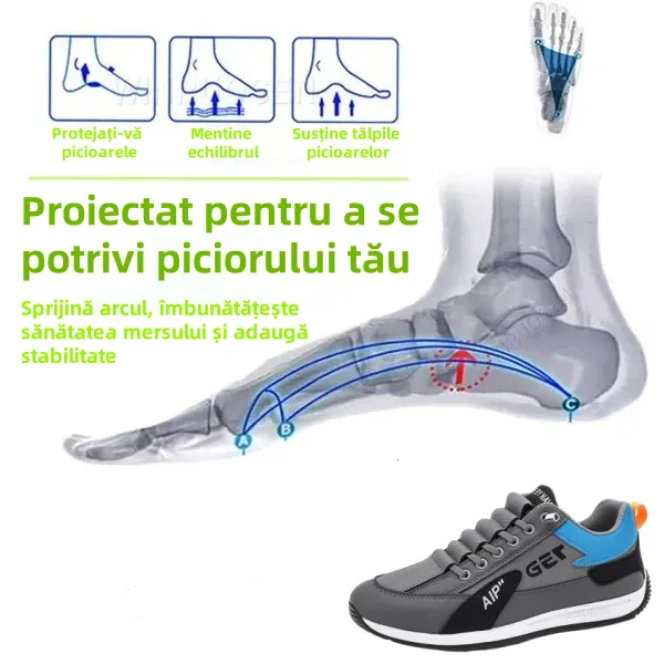 【🎁 Reducere de 50% astăzi - nu o ratați】 Pantofi ortopedici cu design ergonomic - piele de calitate + cusut manual 👞