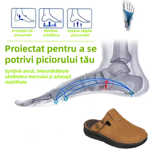 [🎁Ultima zi 50% reducere – nu-l ratați] Pantofi ortopedici cu design ergonomic – piele premium + cusătură manuală 👞