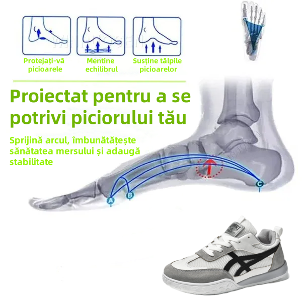 【🎁 Reducere de 50% astăzi - nu o ratați】 Pantofi ortopedici cu design ergonomic - piele de calitate + cusut manual 👞