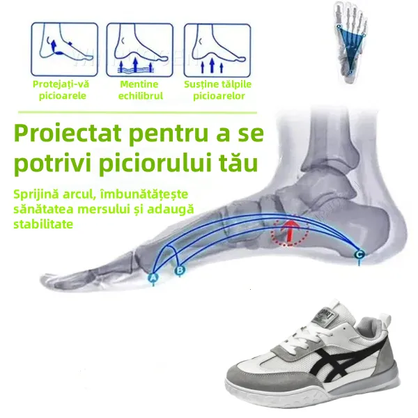 【🎁 Reducere de 50% astăzi - nu o ratați】 Pantofi ortopedici cu design ergonomic - piele de calitate + cusut manual 👞