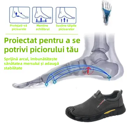 【🎁 Reducere de 50% astăzi - nu o ratați】 Pantofi ortopedici cu design ergonomic - piele de calitate + cusut manual 👞