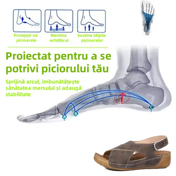 [🎁Ultima zi la jumătate de preț, nu o ratați] Sandale ortopedice cu design ergonomic, mers fără durere👞 fac mersul mai confortabil