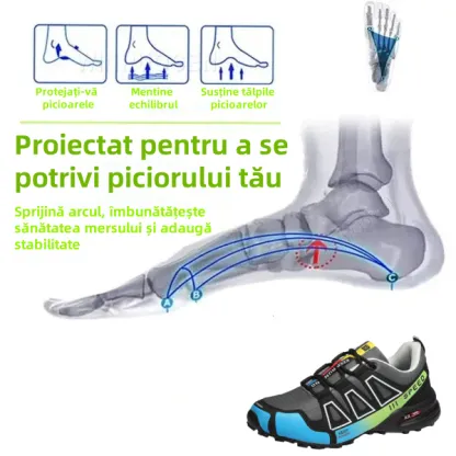 [⏰50% reducere astăzi - nu o ratați] Ghete de drumeție ergonomice - Piele premium + Cusute manual 👞