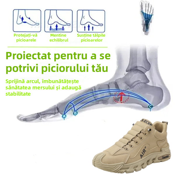 [⏰50% reducere astăzi - nu ratați] Ghete de drumeție ergonomice - Calmează picioarele dureroase - Piele italiană selectată