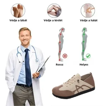 【🎁Ma 50% kedvezmény - Ne hagyd ki】Kényelmes alkalmi cipő ergonomikus kialakítással - Csökkenti az ízületi fájdalmakat 👞 Csökkenti a nyomást járás közben