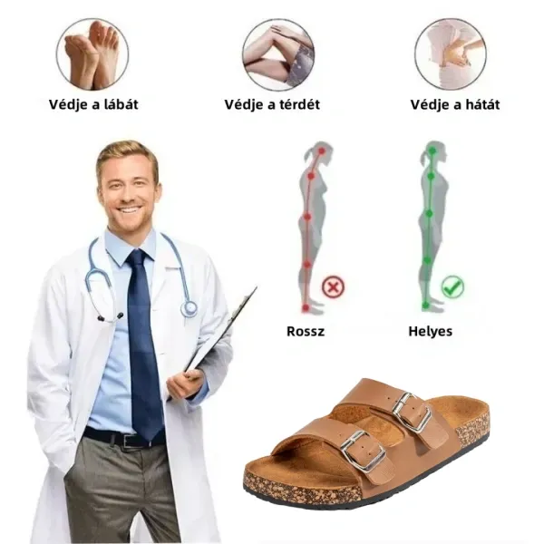 [🎁50% kedvezménnyel ma, ne hagyd ki] Ergonomikus kialakítású ortopéd szandál, könnyen megszabadul a lábfájdalmaktól👞