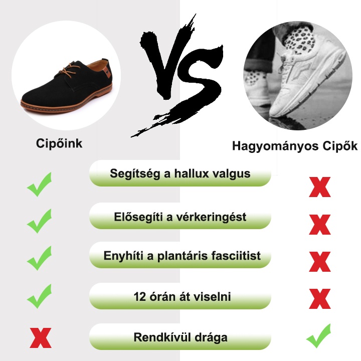Férfi bőr cipő