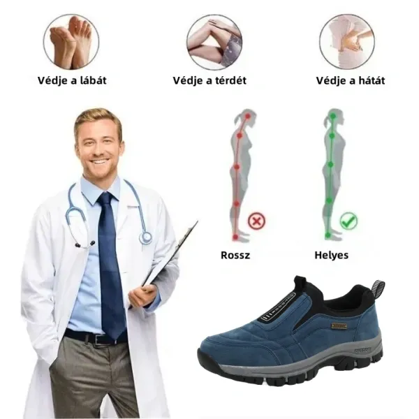 [🔥Korlátozott ideig 50% kedvezmény - ne hagyd ki] Ergonomikus kialakítású ortopéd cipő - segítségével könnyedén megszabadulhatsz a lábfájdalmaktól👞