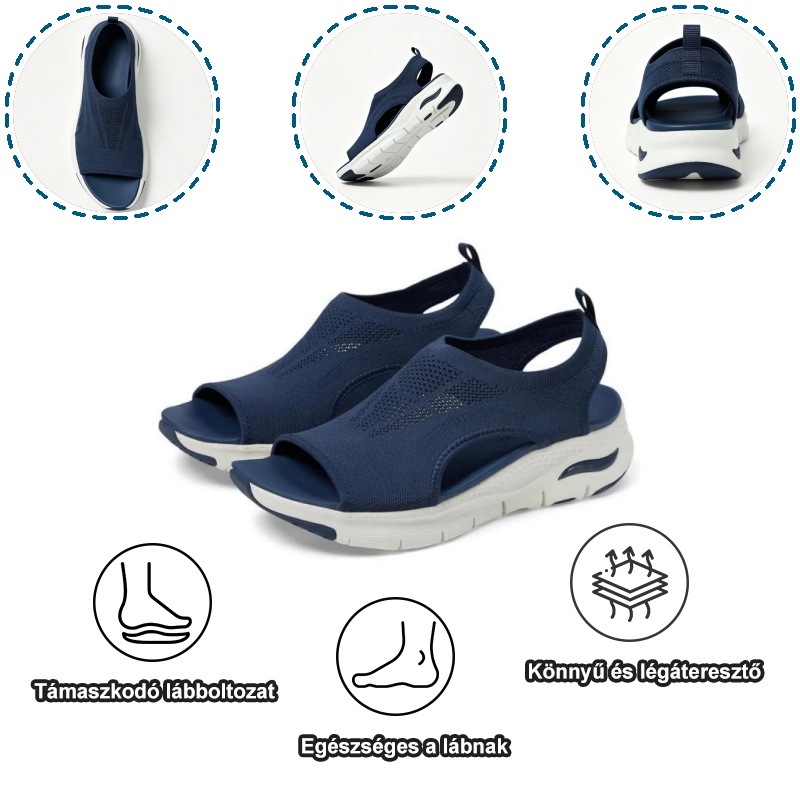 (🎁Ma korlátozott ideig féláron) Kényelmes, ívelt, platformos női szandál - Ergonomikus kialakítás