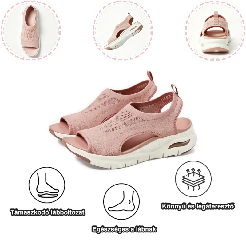 (🎁Ma korlátozott ideig féláron) Kényelmes, ívelt, platformos női szandál - Ergonomikus kialakítás