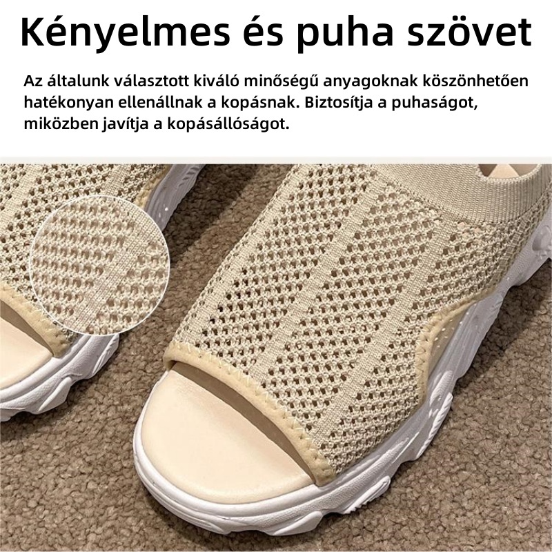(🎁Ünnepelje meg az új üzlet megnyitását - 50% kedvezmény - félár a helyszínen)-Nyári, vastag talpú, légáteresztő női szandál