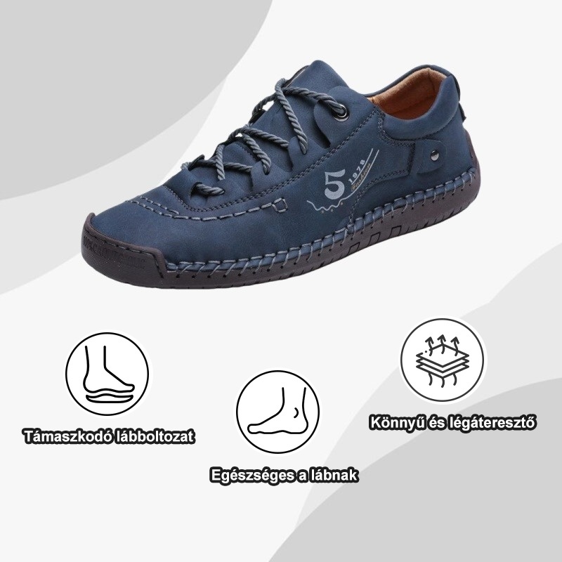 alacsony felső bőrcipő