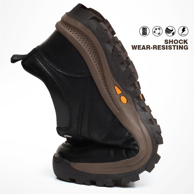 【🔥Korlátozott ideig 50% kedvezmény - ne hagyd ki】Férfi bőr cipő✅Kiváló minőségű marhabőr, csúszásmentes + vízálló👞