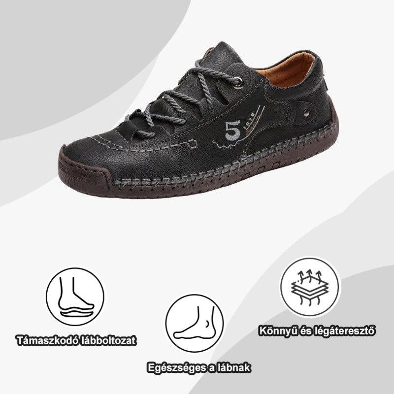 alacsony felső bőrcipő