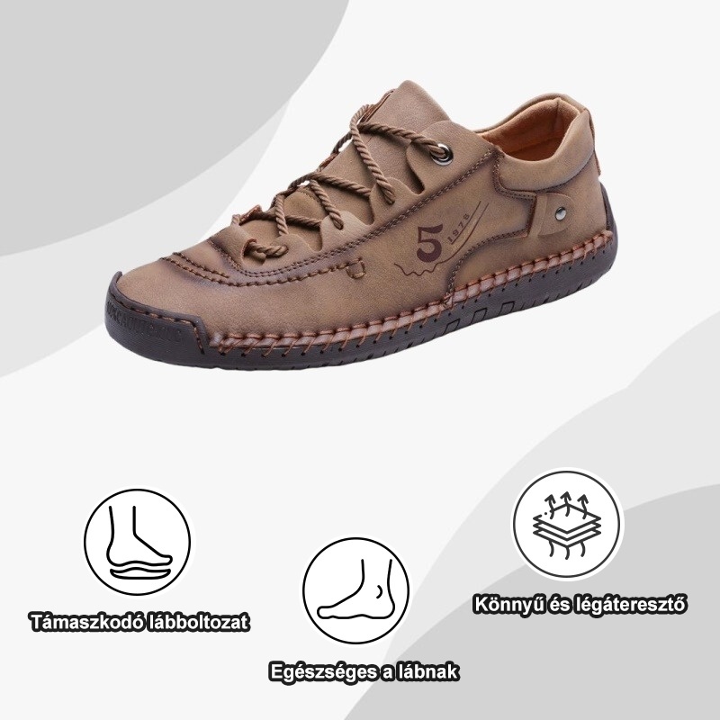 alacsony felső bőrcipő