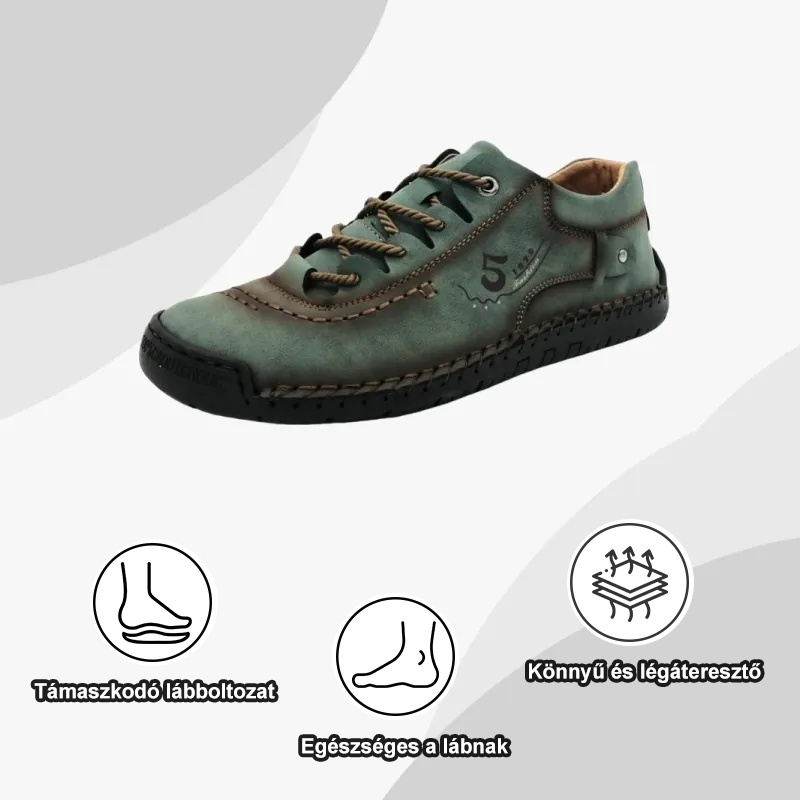 alacsony felső bőrcipő