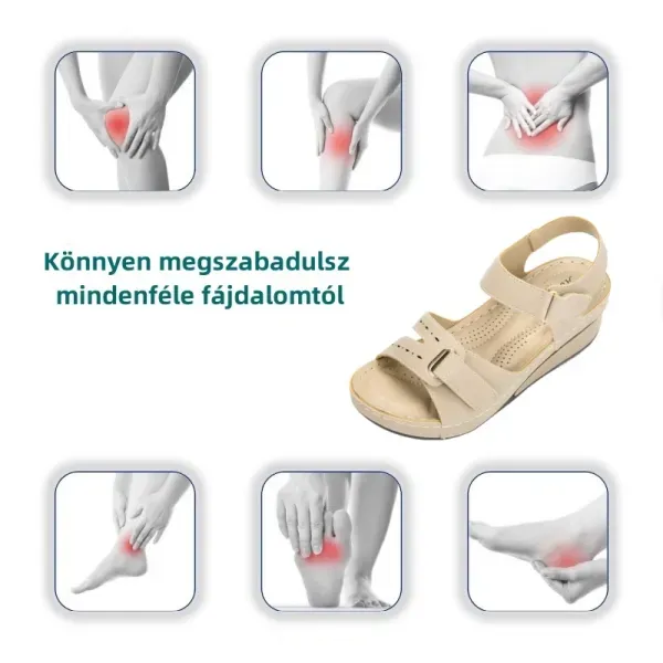 (🎁Az új üzlet megnyitását ünnepelve - 50% kedvezmény - félár az egész oldalon) Ergonomikus kialakítás - ortopéd kényelmes vastagtalpú szandál