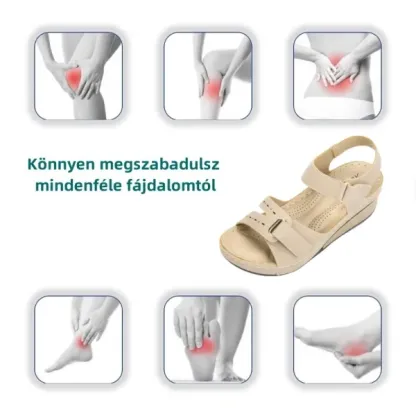 (🎁Az új üzlet megnyitását ünnepelve - 50% kedvezmény - félár az egész oldalon) Ergonomikus kialakítás - ortopéd kényelmes vastagtalpú szandál