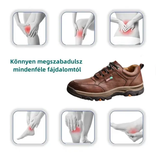 [🎁50% kedvezmény ma - ne hagyd ki] Ergonomikus kialakítású ortopéd cipő - Ausztrál kiváló minőségű bőr + láb ortopéd funkció 👞