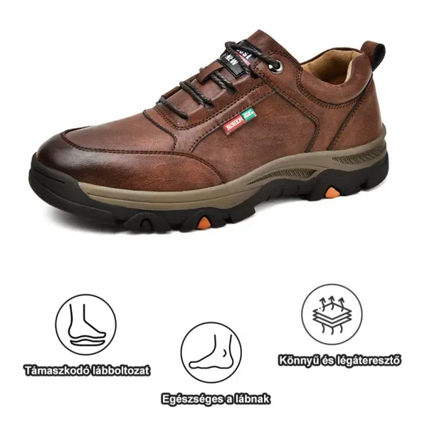 [🎁50% kedvezmény ma - ne hagyd ki] Ergonomikus kialakítású ortopéd cipő - Ausztrál kiváló minőségű bőr + láb ortopéd funkció 👞