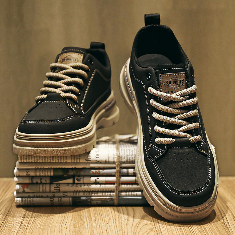 🎁 ( Az új üzlet megnyitásának ünneplése - 50% félár a helyszínen) -Alacsony szárú vastag talpú Martin csizma