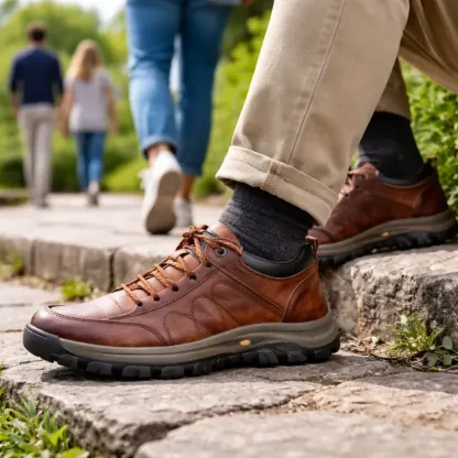 (🎉 Ünnepelje meg az új üzlet megnyitását - 50% kedvezménnyel)-Ausztrál marhabőr kültéri ortopéd cipő
