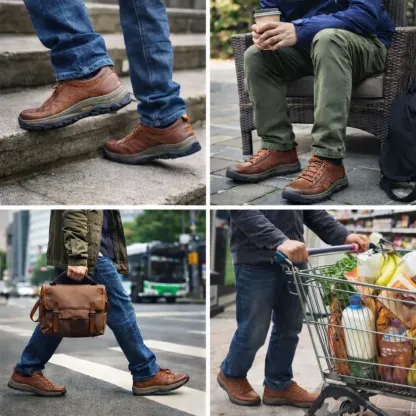 (🎉 Ünnepelje meg az új üzlet megnyitását - 50% kedvezménnyel)-Ausztrál marhabőr kültéri ortopéd cipő