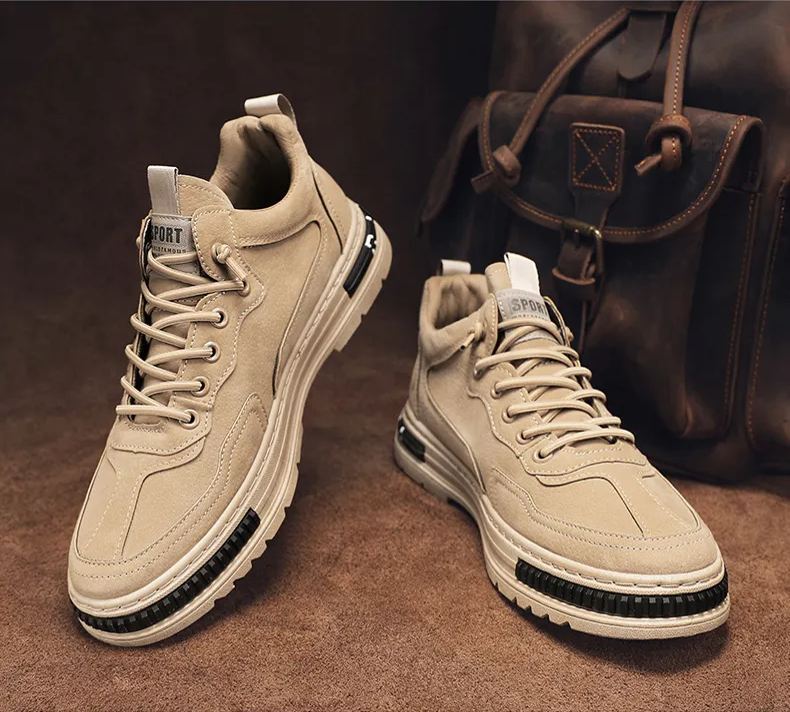 (🎁Ünnepelje meg az új üzlet nyitását - 50% kedvezmény - félár a helyszínen) Férfi vastag talpú ortopéd cipő 👞 - Lábfájdalmak enyhítése - Ergonomikus kialakítás