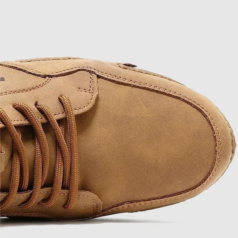 Férfi középső bőrcipő