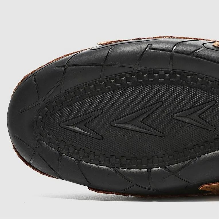 Férfi középső bőrcipő