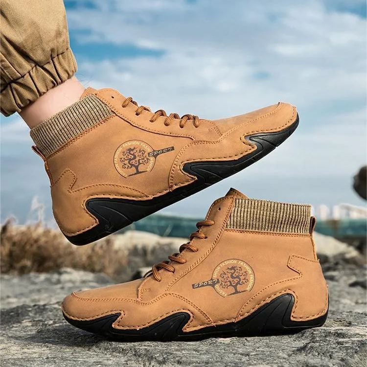 Férfi középső bőrcipő