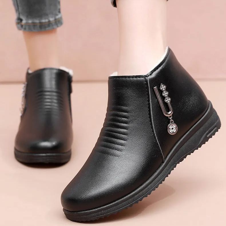 (🔥Ma 50% kedvezménnyel - ne hagyd ki ezt a lehetőséget) ⏰ - Puha és kényelmes, eredeti gyapjú női bőr cipő (ívtámasz - megkönnyíti a járást)