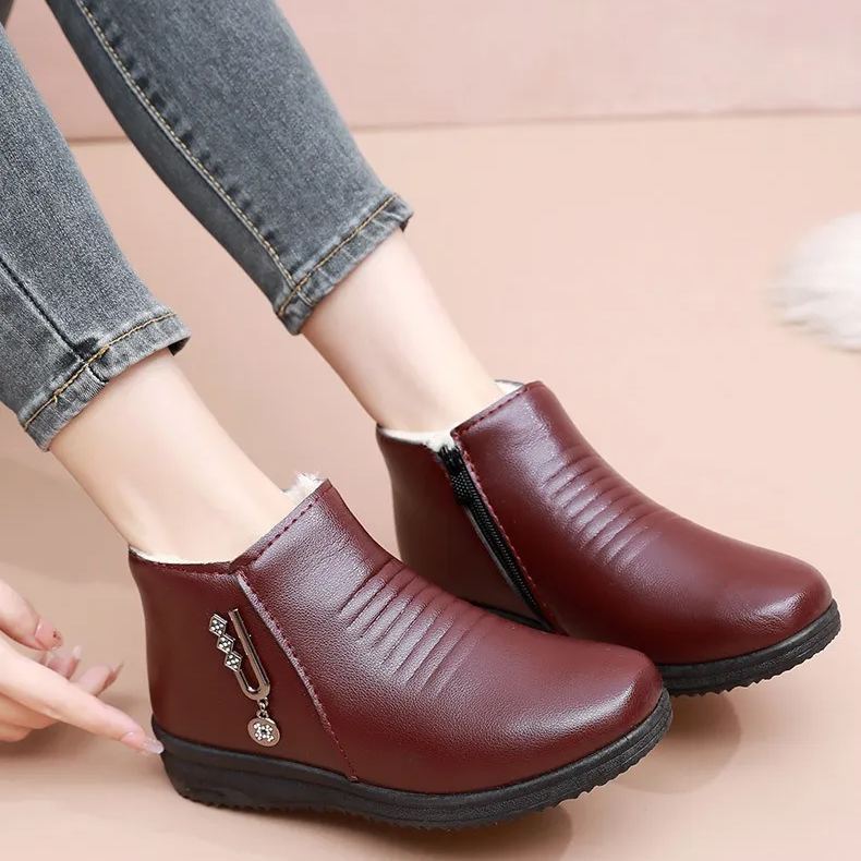 (🔥Ma 50% kedvezménnyel - ne hagyd ki ezt a lehetőséget) ⏰ - Puha és kényelmes, eredeti gyapjú női bőr cipő (ívtámasz - megkönnyíti a járást)