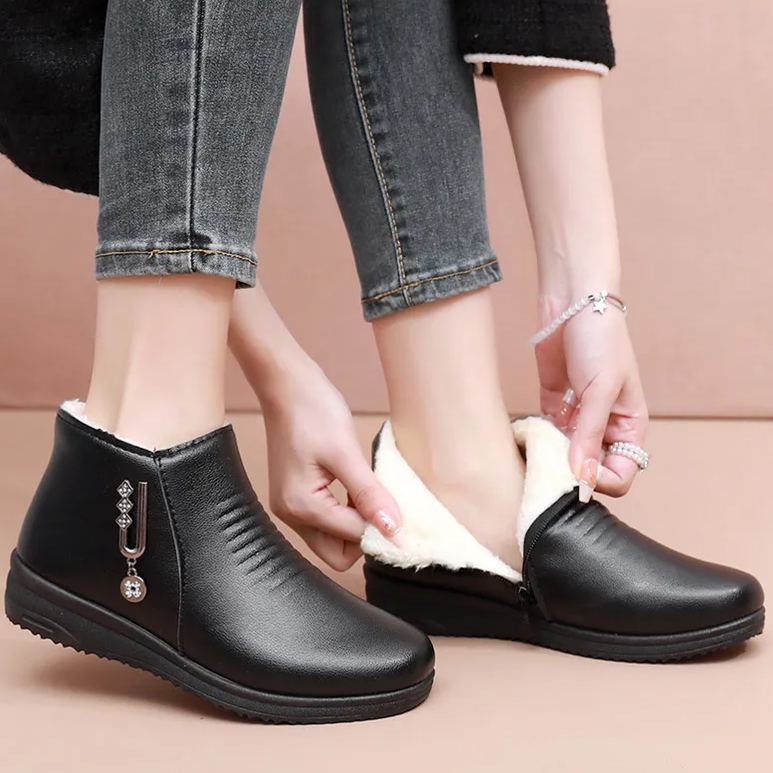 (🔥Ma 50% kedvezménnyel - ne hagyd ki ezt a lehetőséget) ⏰ - Puha és kényelmes, eredeti gyapjú női bőr cipő (ívtámasz - megkönnyíti a járást)