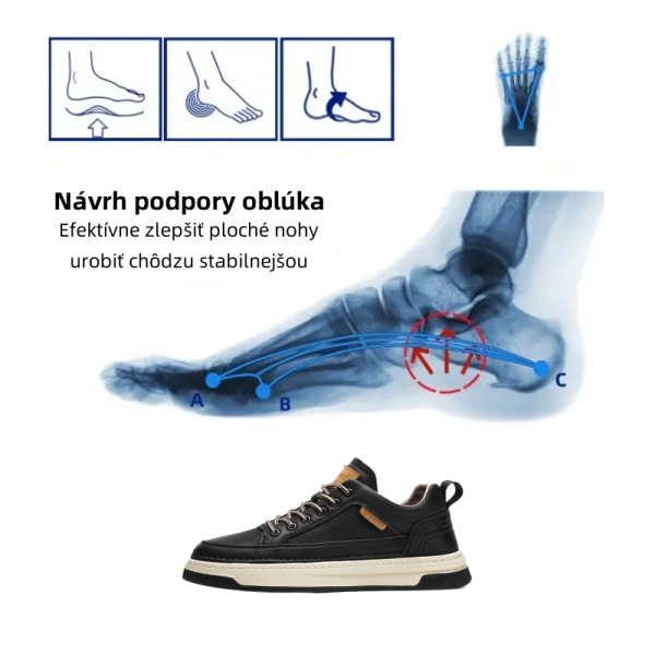 [🎁50% kedvezmény ma - ne hagyd ki] Ergonomikus kialakítású ortopéd cipő - Ausztrál kiváló minőségű bőr + láb ortopéd funkció 👞