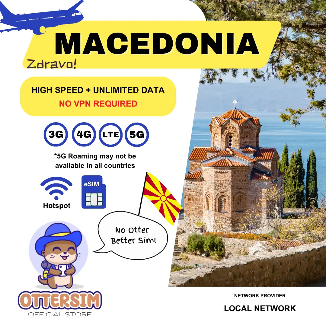 Ottersim eSIM - Macedonia
