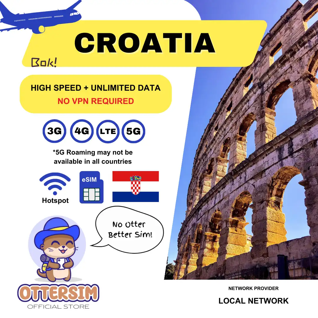 Ottersim eSIM - Croatia