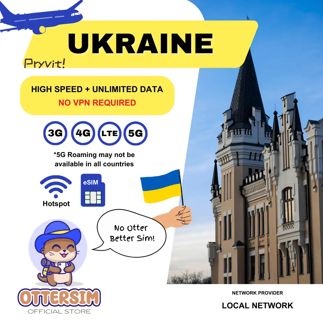 Ottersim eSIM - Ukraine
