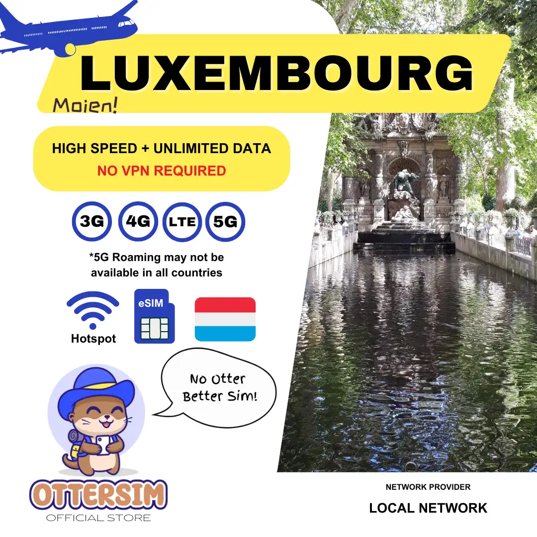 Ottersim eSIM - Luxembourg