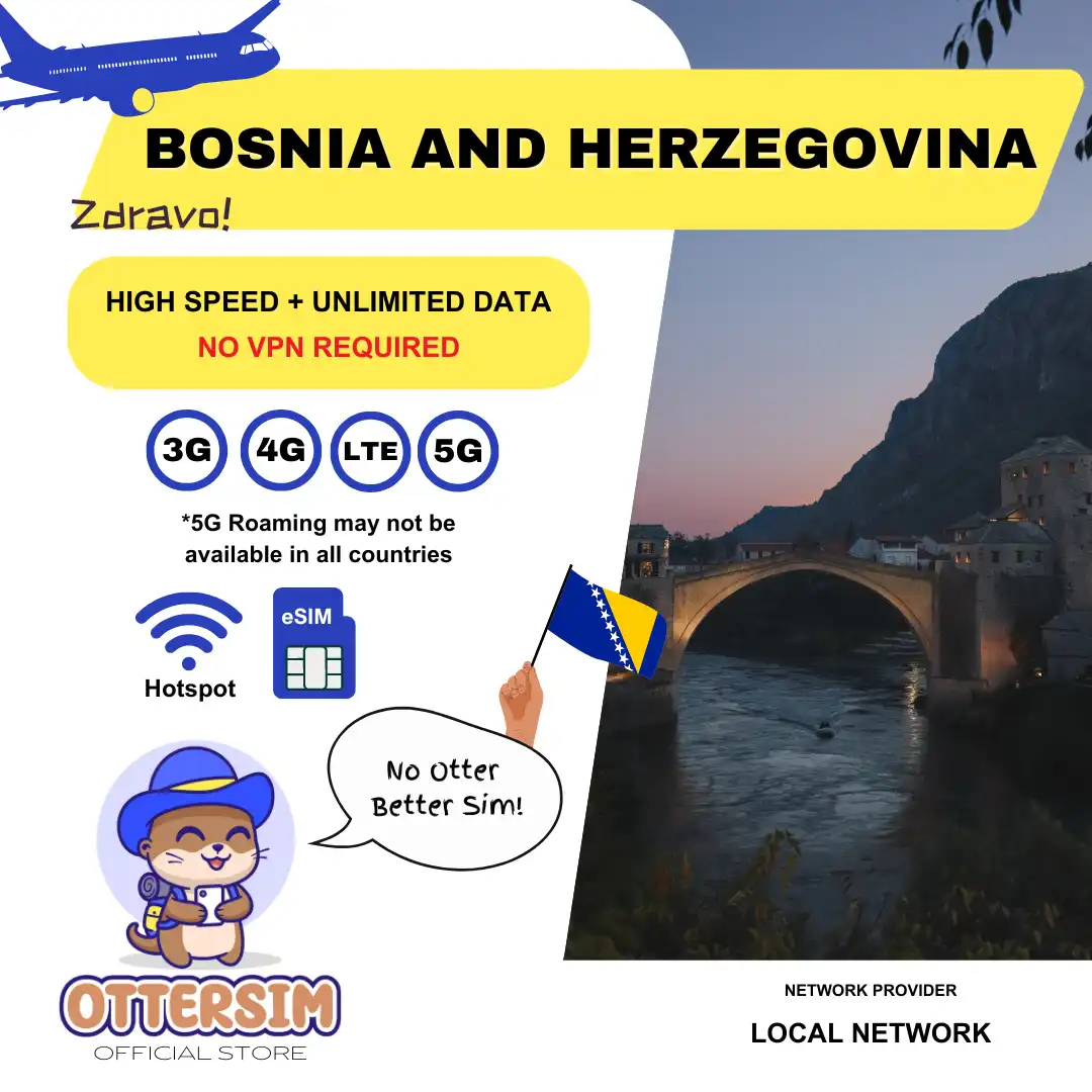 Ottersim eSIM - Bosnia and Herzegovina
