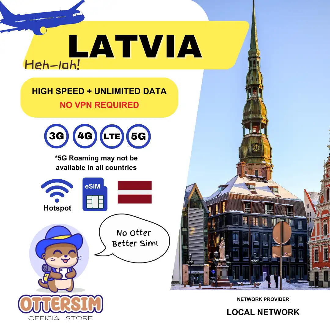 Ottersim eSIM - Latvia