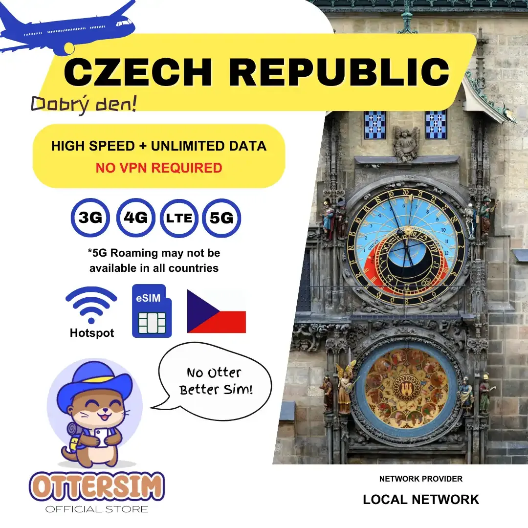 Ottersim eSIM - Czech Republic