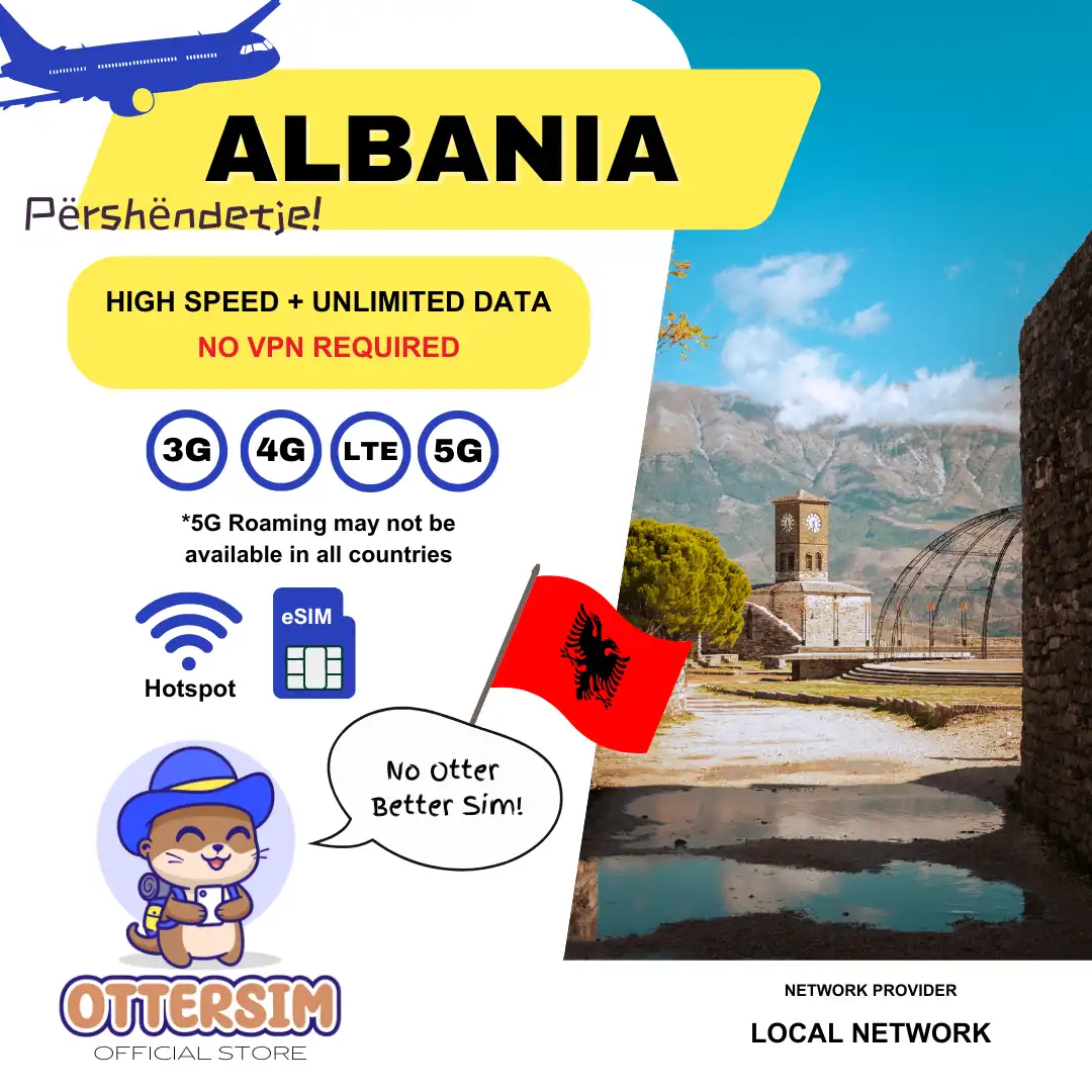 Ottersim eSIM - Albania