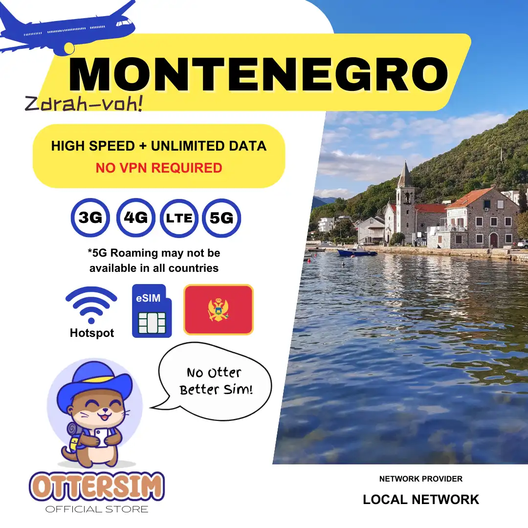 Ottersim eSIM - Montenegro