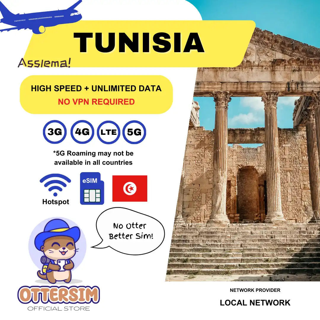 Ottersim eSIM - Tunisia