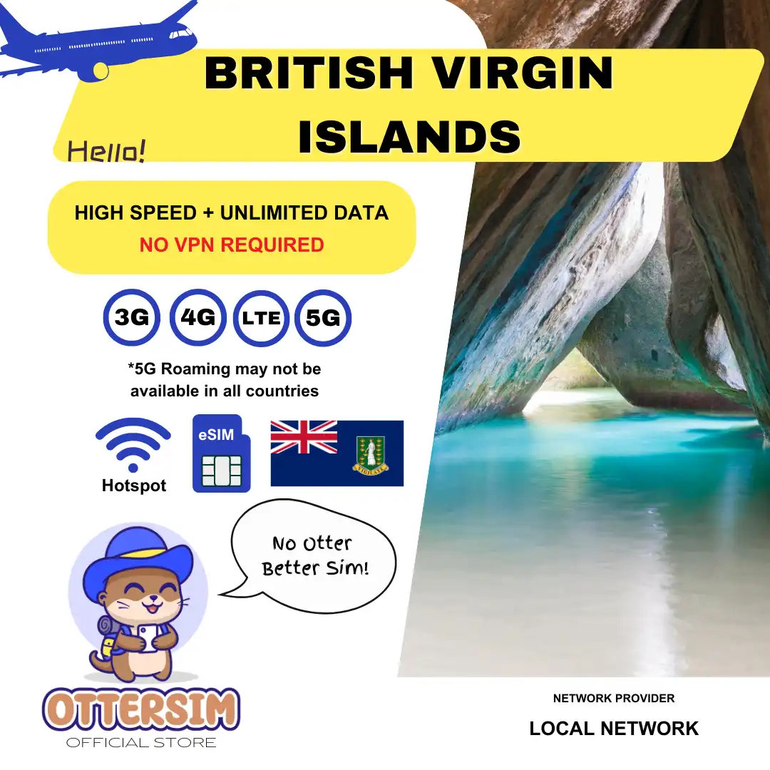 Ottersim eSIM - British Virgin Islands