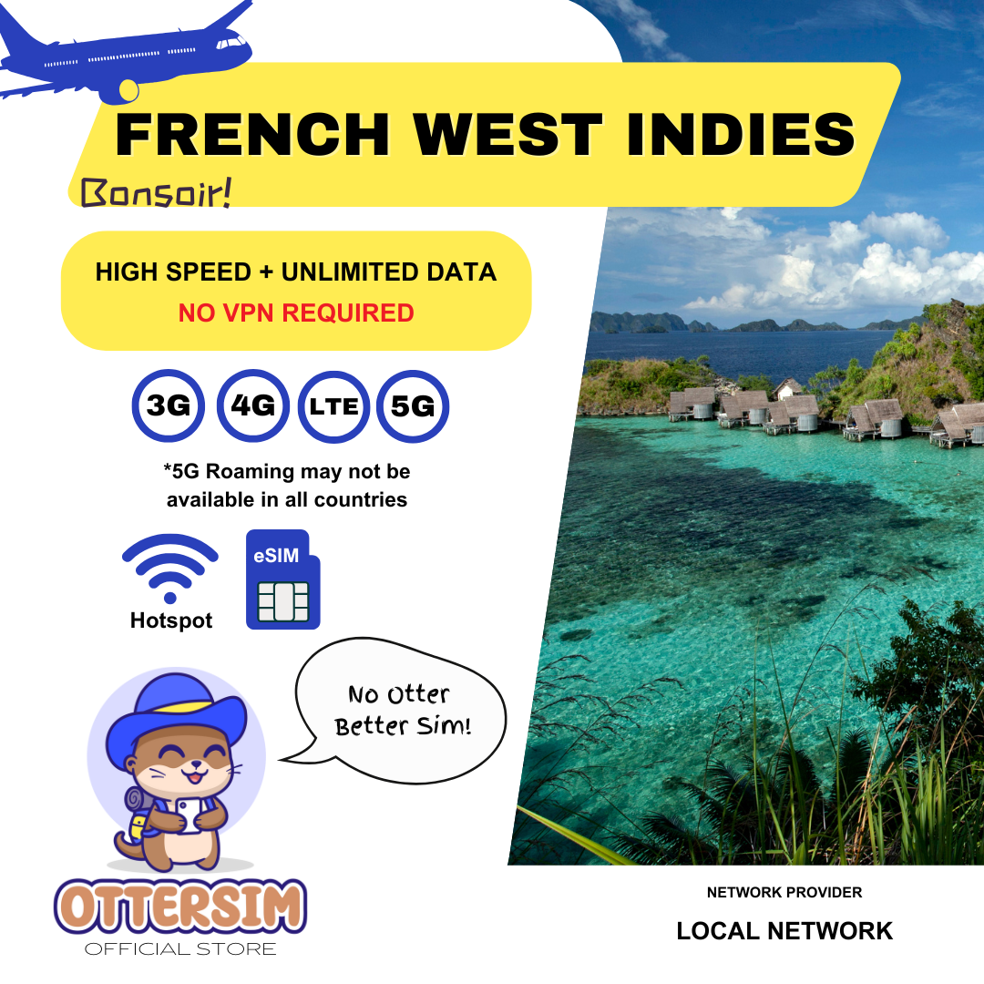 Ottersim eSIM - French West Indies
