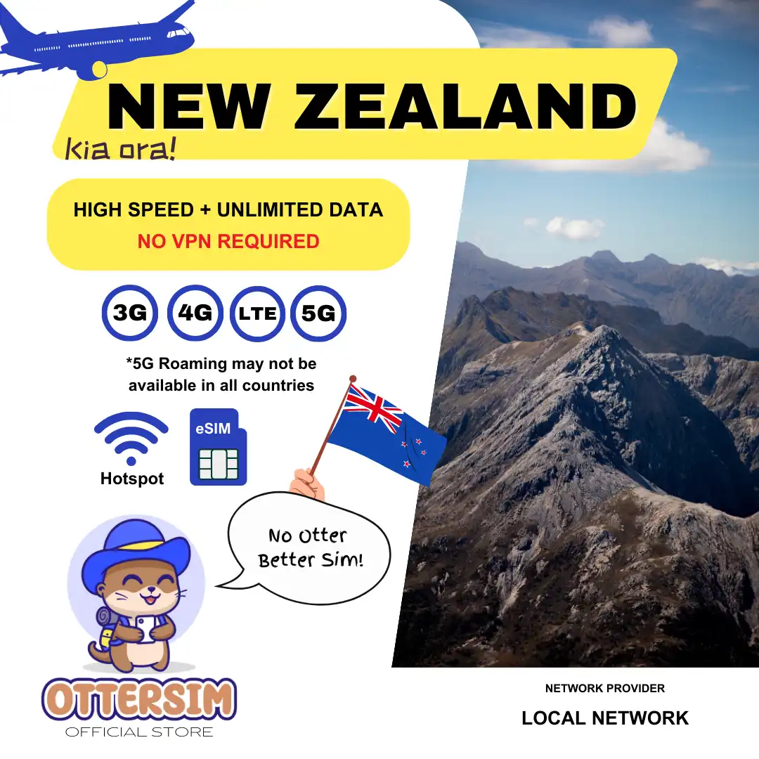 Ottersim eSIM - New Zealand